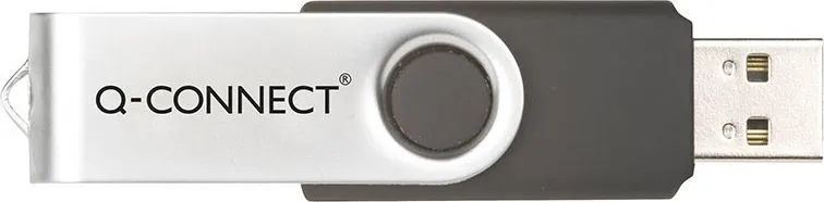 USB Q-Connect KF41512, 8GB, USB 2.0, e bardhë - 1