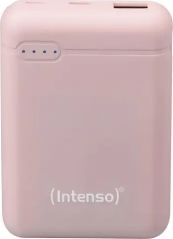 Karikues portativ Intenso XS5000, 5000mAh, USB A Type C, rozë