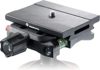 Adapter stativi Manfrotto MSQ6, për pllaka ARCA, alumini, i zi