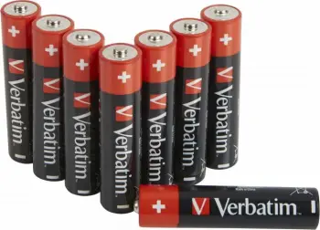 Bateri alkaline Verbatim AAA R03, 1.5V, 8 copë
