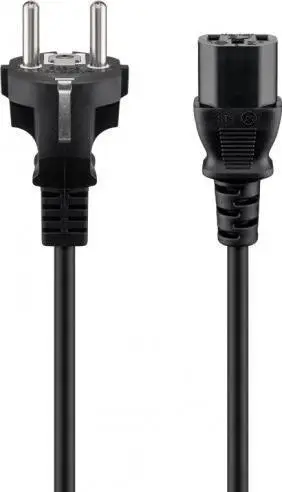Kabllo rryme Wentronic Goobay, 5 m, Type F ne C13, i zi