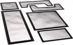 Set filtra DEMCiflex për kasë Cooler Master HAF XB DF0335, të zinj