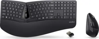 Set tastierë dhe mouse Perixx Periduo-605, wireless, ergonomik, i zi