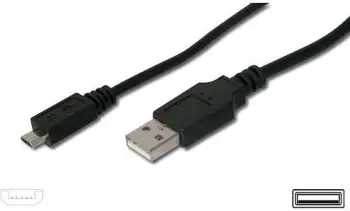 Kabllo USB PremiumCord USB A në microUSB, 5 m, USB 2.0, e zezë