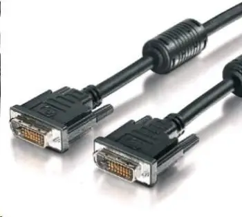 Kabllo PremiumCord DVI D në DVI D, 3m, i zi