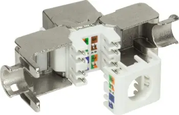 Modul keystone LogiLink NK4001, RJ45, Cat5e Cat6 Cat6a, i bardhë
