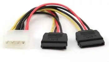 Kabllo Gembird Molex (CC-SATA-PSY-0.3M), SATA X2, 0.3m