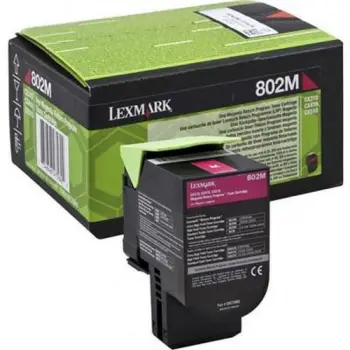 Toner Lexmark 80C20ME 802ME, magenta, 1000 faqe, origjinal