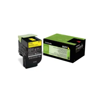 Toner Lexmark 80C20Y0, i verdhë, origjinal