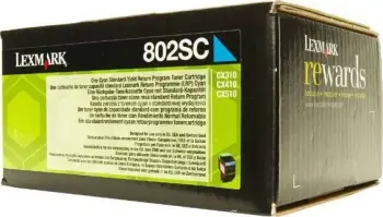 Toner Lexmark 80C2SC0, cyan, origjinal