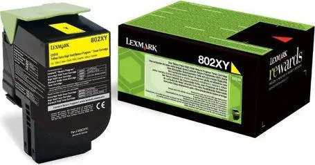 Toner Lexmark 80C2XY0, yellow, origjinal - 1