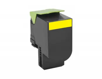 Toner Lexmark 80C2XYE, i verdhë, origjinal