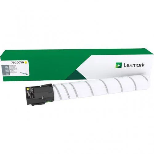 Toner Lexmark 76C00Y0, origjinal, i verdhë - 1