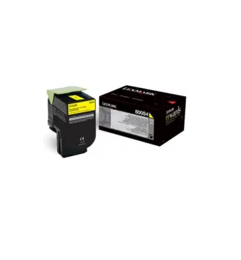 Toner Lexmark 80C0S40, i verdhë, 2000 faqe, për CX310 CX410 CX510