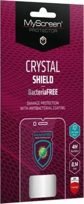 Folie mbrojtëse Ms Crystal BacteriaFREE për Samsung Galaxy S20 FE S20 FE 2022, antibakteriale, transparente