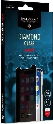 Xham mbrojtës Ms AntiSPY Diamond Glass për iPhone 13 Pro Max, 6.7", filtër privatësie, i tejdukshëm
