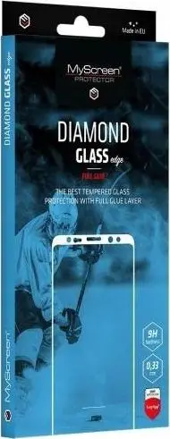 Xham mbrojtës MyScreen Protector Diamond Glass Edge Full Glue Black për Galaxy A20e