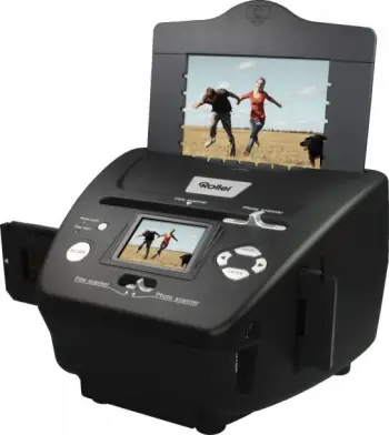 Skanner fotografish Rollei PDF S 240 SE, për foto slajde dhe negativa, me software për përpunim, i zi
