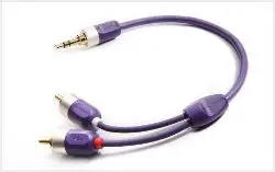 Kabllo Furutech ADL, Jack 3.5mm - RCA (Cinch) x2, 1.2m, vjollcë