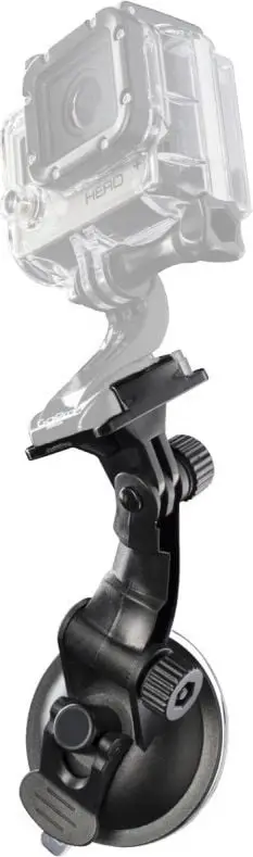 Mbajtëse vakumi Mantona, për GoPro Hero dhe Session, sipërfaqe të lëmuara, e zezë