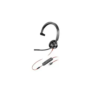 Kufje HP Poly Blackwire 3315, USB A, monaurale, të zeza