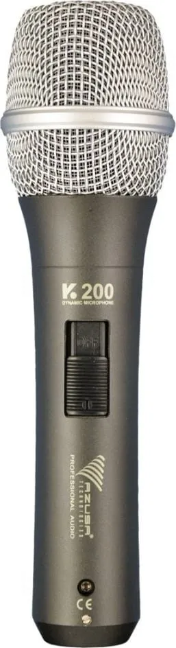 Mikrofon profesional K-200, dinamik, kardioid, metalik - 1