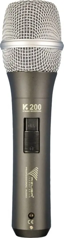 Mikrofon profesional K-200, dinamik, kardioid, metalik