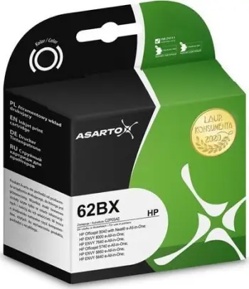 Bojë printeri Asarto për HP 62BX C2P05AE, 18ml, e zezë
