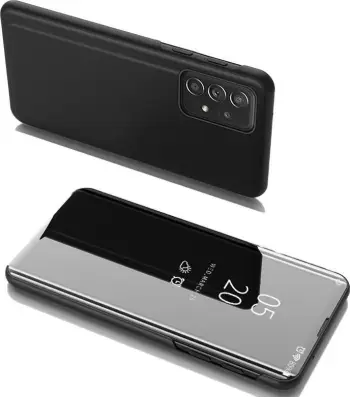 Këllëf flip Hurtel Clear View Case për Samsung Galaxy A53 5G, funksion stand, i zi