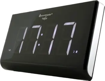 Radio orë Soundmaster UR8400, ekran digjital, FM, e zezë