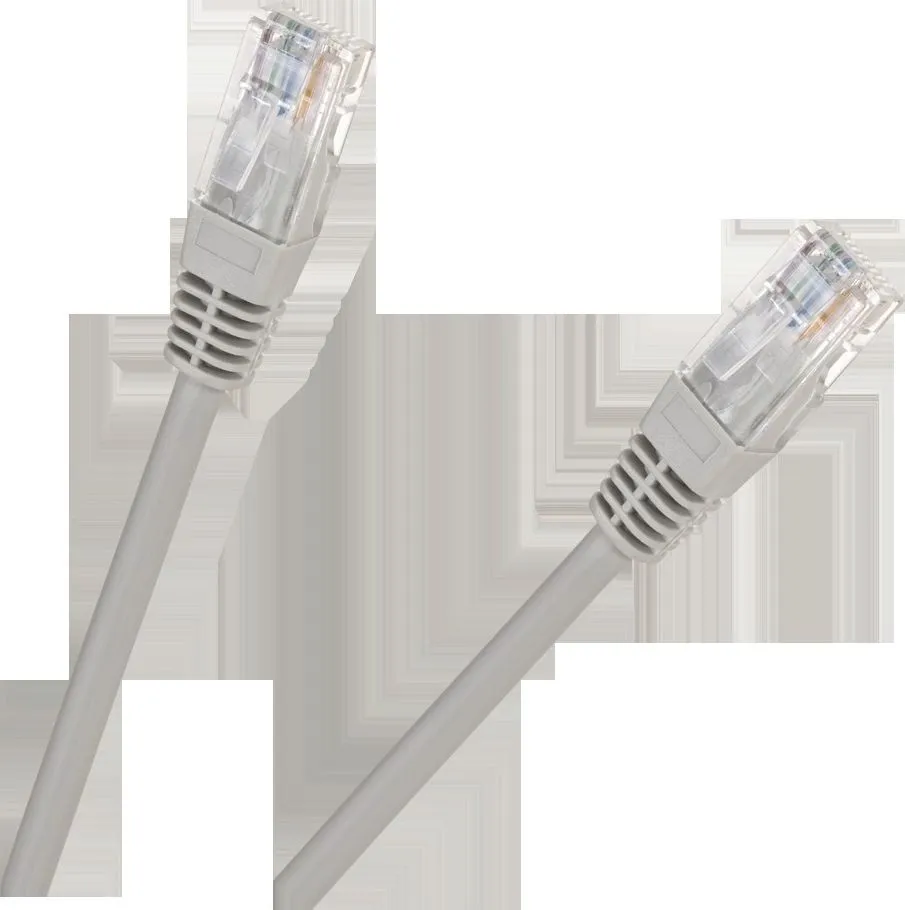 Kabllo rrjeti Patchcord UTP CAT5E, 3m, RJ45, gri - 1