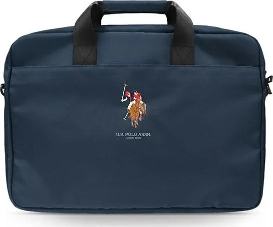 Çantë laptopi U.S. Polo Assn Pouch, 16", me doreza, blu navy - 1