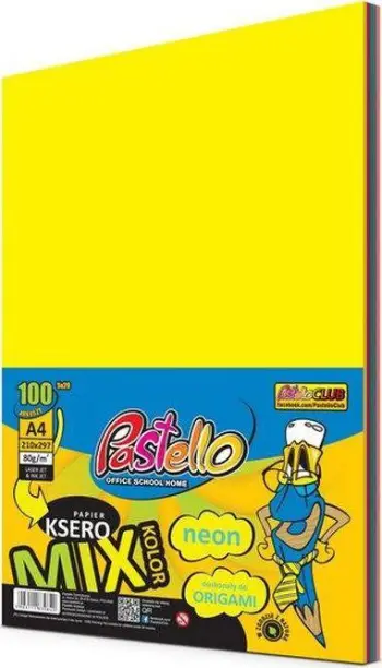Letër kopjimi Pastello Neon A4, 80 g/m², 100 fleta, shumëngjyrëshe