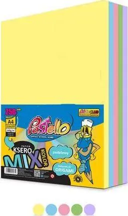 Letër kopjimi Pastello A4, 80g, 250 fletë, përzierje ngjyrash pastel