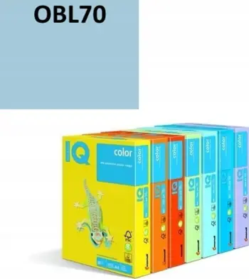 Letër me ngjyrë Mondi IQ Color OBL70, A4, 80g, 500 fletë, blu pastel