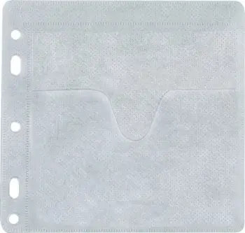 Zarfë për CD DVD Q-Connect, futëse me vrima, 40 copë, të bardha
