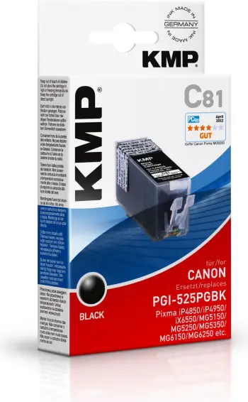 Kartutshë boje KMP C81, për Canon PGI-525 PGBK, 19ml, e zezë