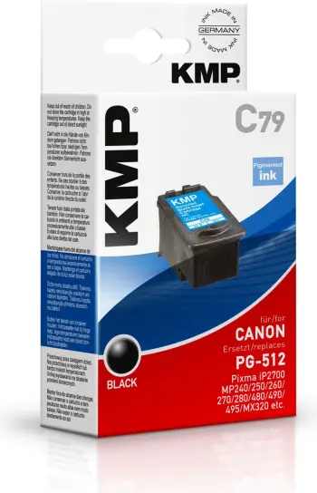 Kartutshë boje KMP C79, zëvendësuese për Canon PG-512, 15ml, e zezë