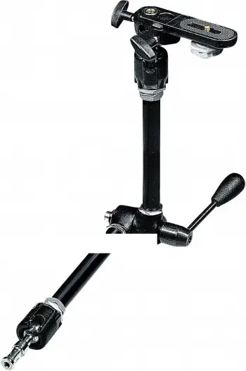 Krah artikulues Manfrotto 143A Magic Arm, ngarkesë 3kg, me bracket, i zi