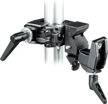 Kllapë dyshe Manfrotto ML038, lidhje 90°, alumini, e zezë
