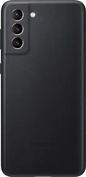 Këllëf telefoni Samsung Galaxy S21 Plus, lëkurë origjinale, soft touch, i zi