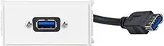 Prizë muri Vivolink WI221279, dalje USB, e bardhë