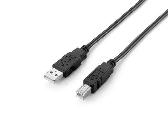 Kabllo USB Equip USB A në USB B, 1.8 m, i zi - 1