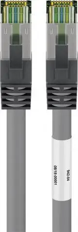 Kabllo rrjeti Goobay RJ45, CAT 6A, 10 m, e zezë