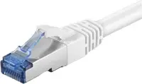 Kabllo rrjeti Goobay CAT 6a Patchcord S FTP, 1m, e bardhë