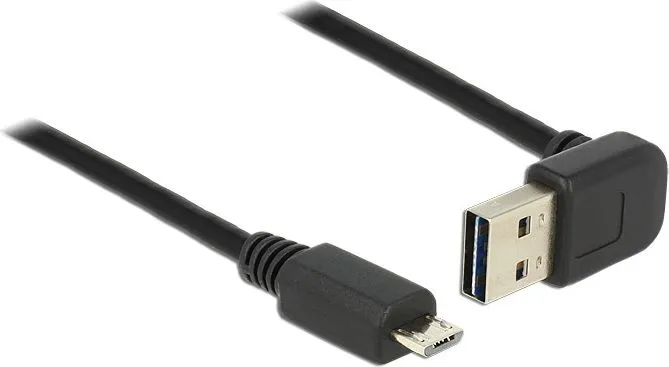 Kabllo USB DeLOCK 84180, USB A në Micro USB B, 1m, i zi - 1