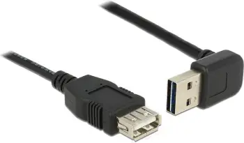 Kabllo USB Delock USB A në USB A, 1m, i zi
