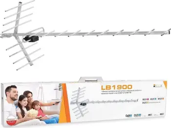 Antena televizive Libox LB1900, 19 elemente, pasive, gri