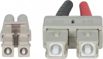 Kabllo fiber optik Intellinet OM3 50/125, LC në SC, duplex, 1m
