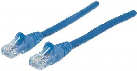Kabllo rrjeti Intellinet Cat6, 0.5m, RJ45, blu - 1